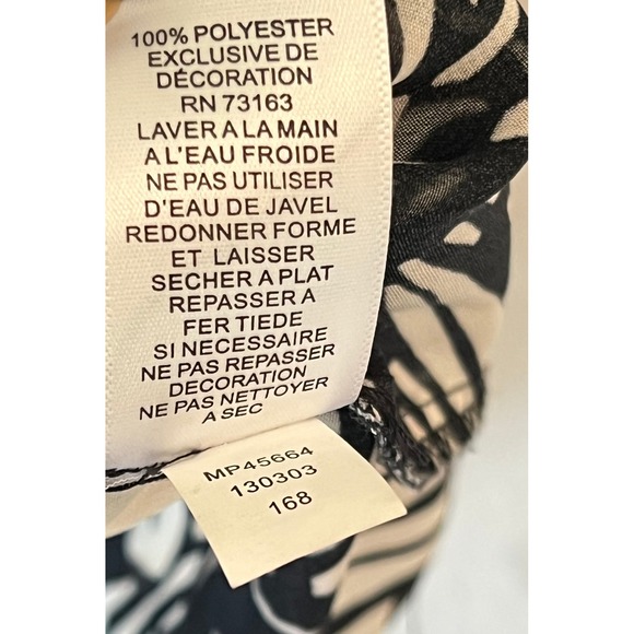 Melissa Paige Floral Cold Shoulder Beaded V-Neck Blouse Top M - Picture 7 of 10